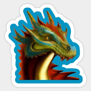 Mournful Dragon Sticker